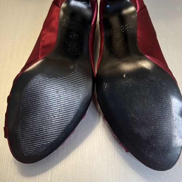 Mootsies Tootsies Burgundy Satin Pumps; sz. 8 - Picture 8 of 10